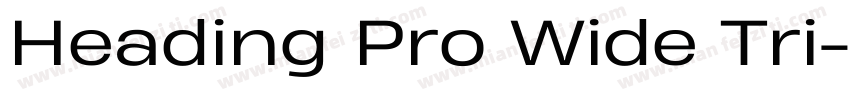 Heading Pro Wide Tri字体转换